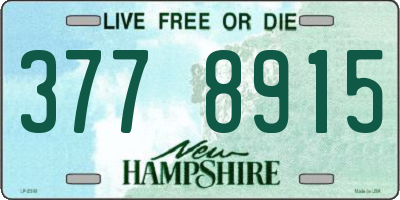 NH license plate 3778915