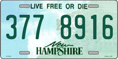 NH license plate 3778916