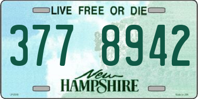 NH license plate 3778942