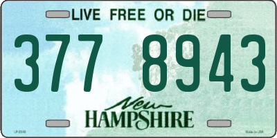 NH license plate 3778943