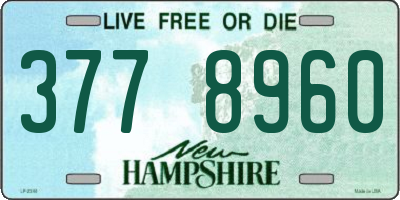 NH license plate 3778960