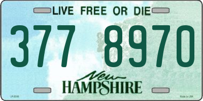 NH license plate 3778970
