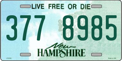 NH license plate 3778985
