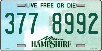 NH license plate 3778992