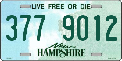 NH license plate 3779012