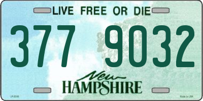 NH license plate 3779032