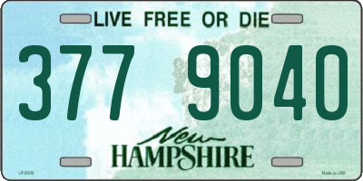 NH license plate 3779040