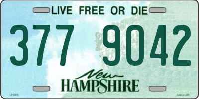 NH license plate 3779042