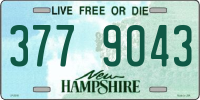 NH license plate 3779043