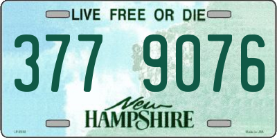NH license plate 3779076