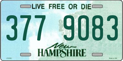 NH license plate 3779083