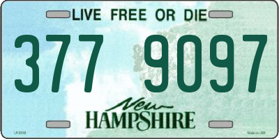 NH license plate 3779097