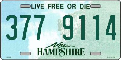NH license plate 3779114