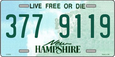 NH license plate 3779119