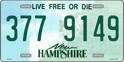 NH license plate 3779149