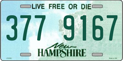 NH license plate 3779167
