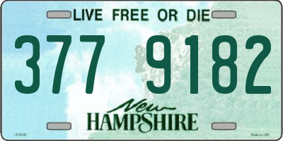 NH license plate 3779182