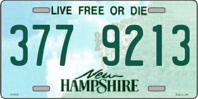 NH license plate 3779213