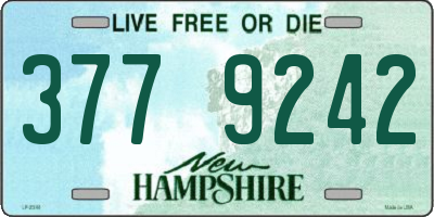 NH license plate 3779242