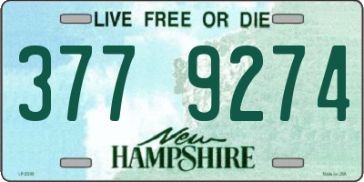NH license plate 3779274