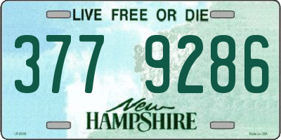 NH license plate 3779286