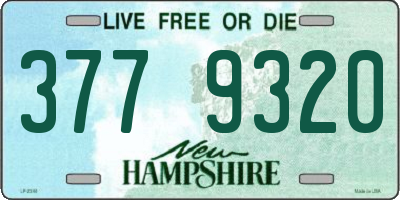 NH license plate 3779320