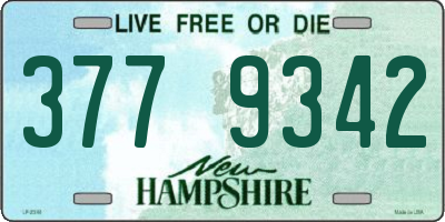 NH license plate 3779342