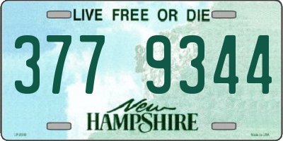 NH license plate 3779344
