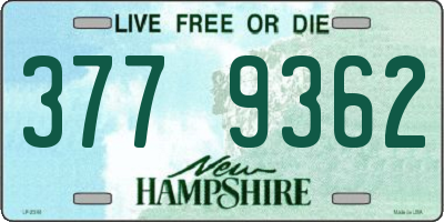 NH license plate 3779362