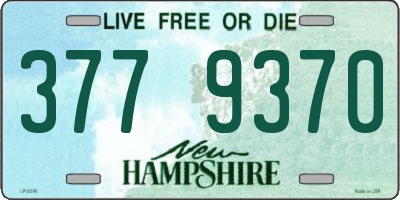 NH license plate 3779370