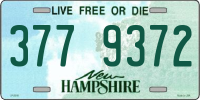 NH license plate 3779372