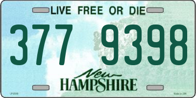 NH license plate 3779398