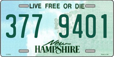 NH license plate 3779401