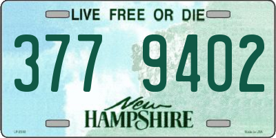 NH license plate 3779402
