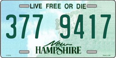 NH license plate 3779417