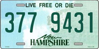 NH license plate 3779431