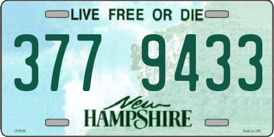 NH license plate 3779433