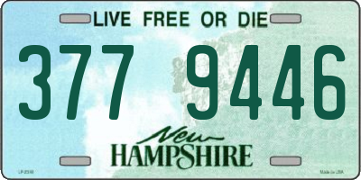 NH license plate 3779446