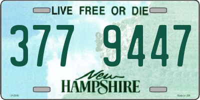 NH license plate 3779447