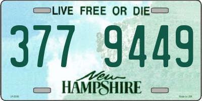 NH license plate 3779449