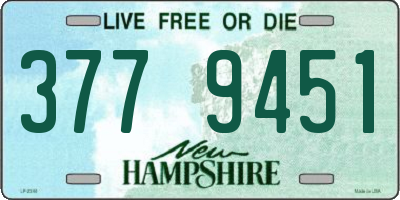 NH license plate 3779451