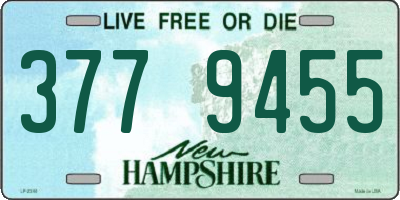 NH license plate 3779455