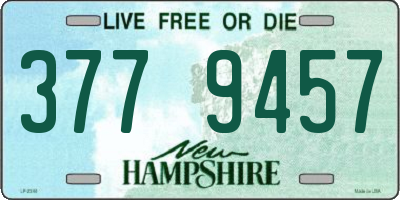NH license plate 3779457