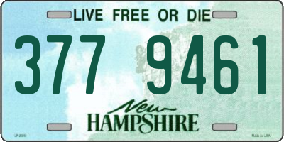 NH license plate 3779461