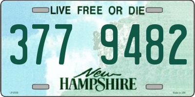 NH license plate 3779482