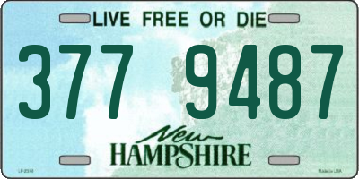 NH license plate 3779487