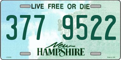NH license plate 3779522