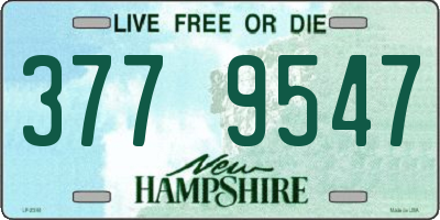 NH license plate 3779547