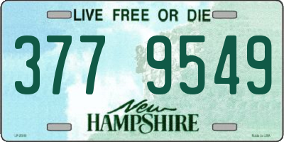 NH license plate 3779549