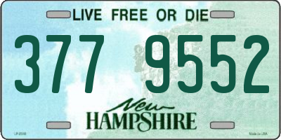 NH license plate 3779552